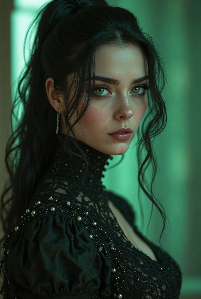 realistic photography, beautiful girl, dark green eyes, Long dark hair, beautiful dark red dress with a deep neckline, against the backdrop of the night city, defiant pose (fabulous, dark palette, Professional, Dramatic lighting, incredibly beautiful:1.4), (complex parts, masterpiece, Best quality:1.4), HDR photo, High dynamic range, bright, Rich details, Clear shadows and highlights, realistic, Intensive, Increased contrast, very detailed)
