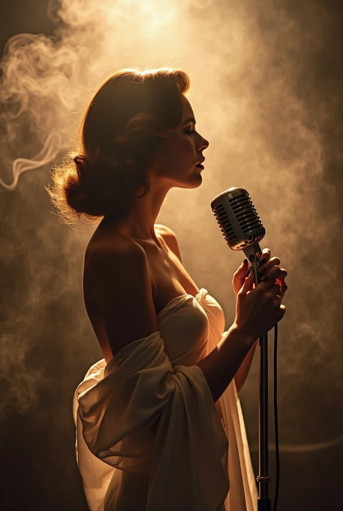 suggests using a silhouette of a boxer and a singer, which might be more fitting for the book's 1940s setting. The photos currently used in the design are of modern women, but her book is set in the 1940s Just one girl