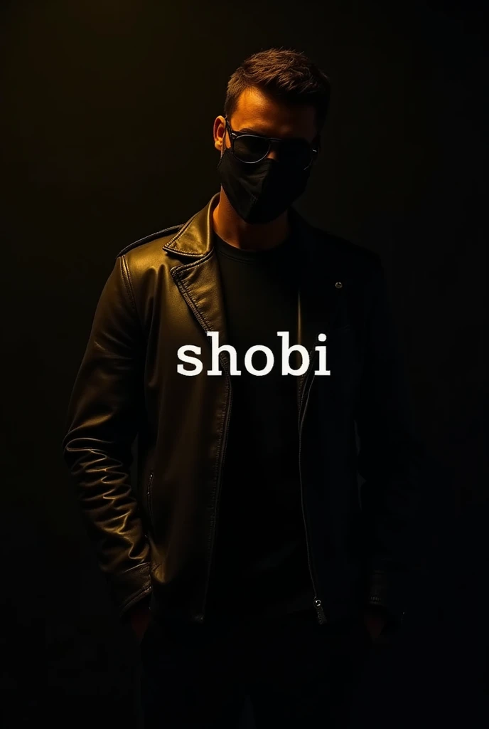 Create Neon text using a cursive font with a combination of purple, white, orange, blue, with the name [JANG ADAM] at night in a bedroom with a dark atmosphere and slightly dim light.