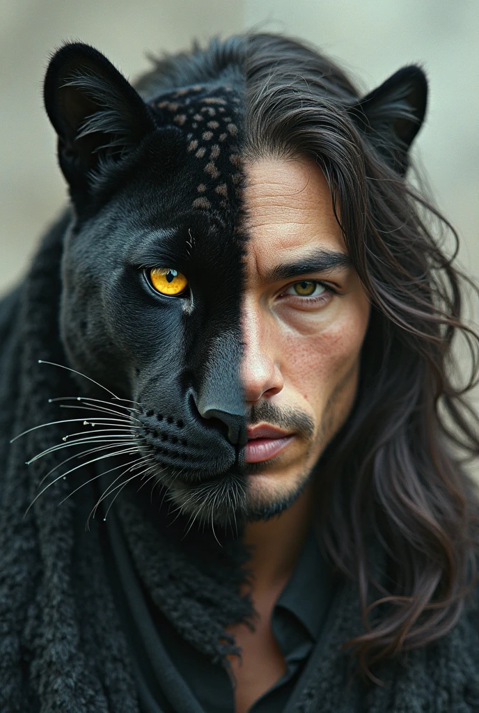a hybrid being that is a cross between human and animal, and has four faces: man&#39;s, of oxen, lion and eagle.