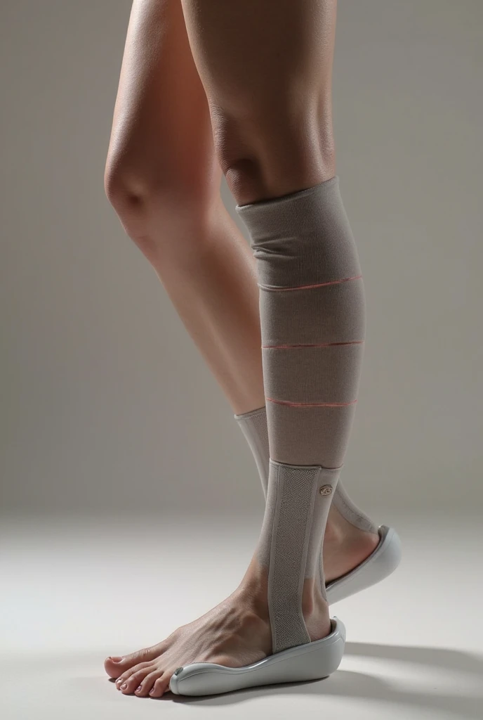 Crabe bandage on muscular leg