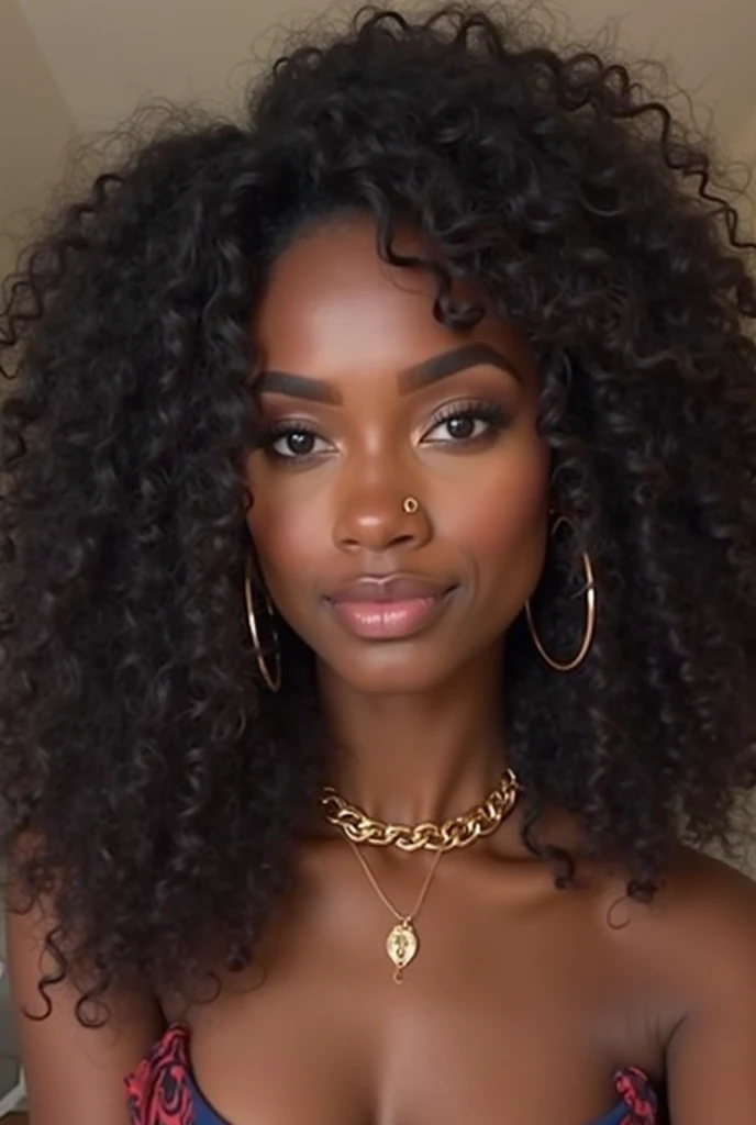 (masterpiece, best quality), deep ebony 1girl, beautiful face, wavy hair