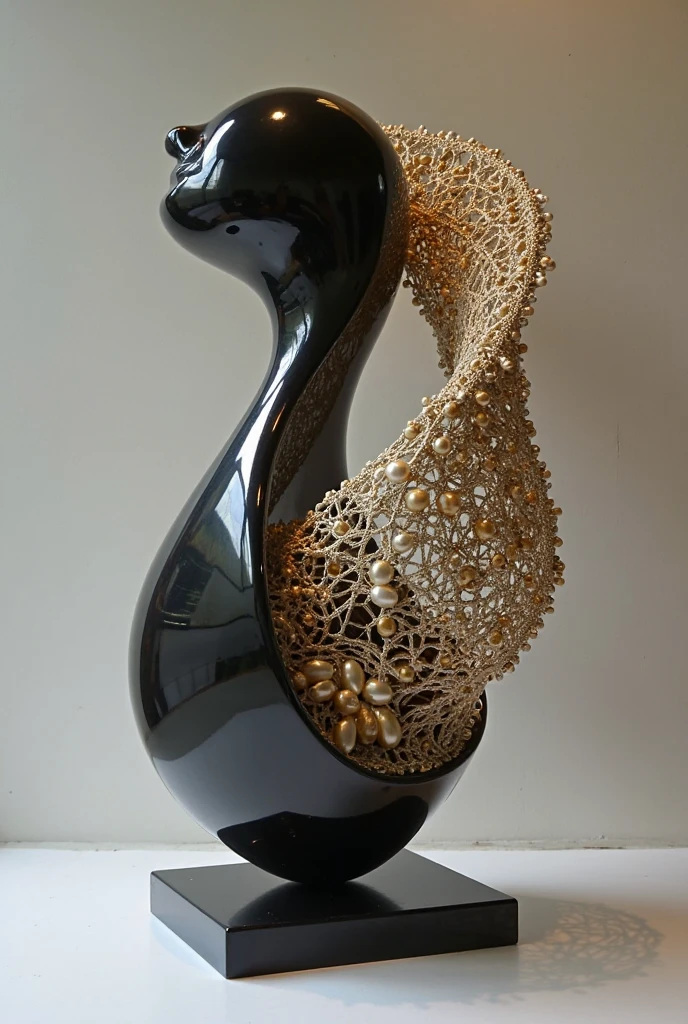 Utrine art decorated with delicate and clean lines. Whale. This stunning work of art exudes elegance and sophistication. The precise lines and intricate details truly demonstrate the high quality craftsmanship of this painting and create a captivating visual experience.