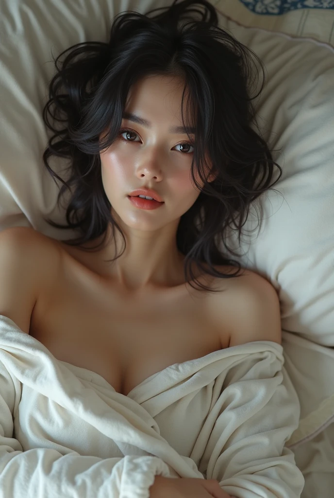 Her black hair gently grazed her shoulders, with her bangs brushing softly against her cheeks. The light blue blouse clung lightly to her body, hinting at the soft curves of her small breasts. Outwardly, she seemed calm, but inside, an uncontrollable heat was steadily spreading.
One hand slid over her chest, fingers caressing the soft swell through the thin fabric. She could feel the firmness beneath, her nipples hardening instantly, pressing back against the inside of her bra. Her other hand trailed down to her waist, slipping beneath the waistband of her blue checkered skirt.
Her fingers searched for the warmth between her legs, and the sensation made her catch her breath. Beneath her panties, moisture had already begun to gather, and her body trembled in response to her own touch. When her fingers brushed her clitoris, a sharp jolt of pleasure shot through her, forcing a gasp from her lips. Her hips rose instinctively, seeking more of that sensation, the intensity building with each touch.
She bit her lip to stifle her voice, her body quivering as waves of pleasure overtook her. Her swollen clitoris was circled by her fingers, while her other hand teased and pinched her nipples, overwhelming her with sensation. Her hips moved eagerly in response to her hand, her need growing stronger as she climbed toward the peak of pleasure.
The blouse clung to her damp skin, the friction heightening every feeling. Her breath was ragged, her mind engulfed in a storm of pleasure, and the desire for release consumed her entirely. Her fingers worked faster, her body trembling uncontrollably as she hovered on the edge of orgasm.