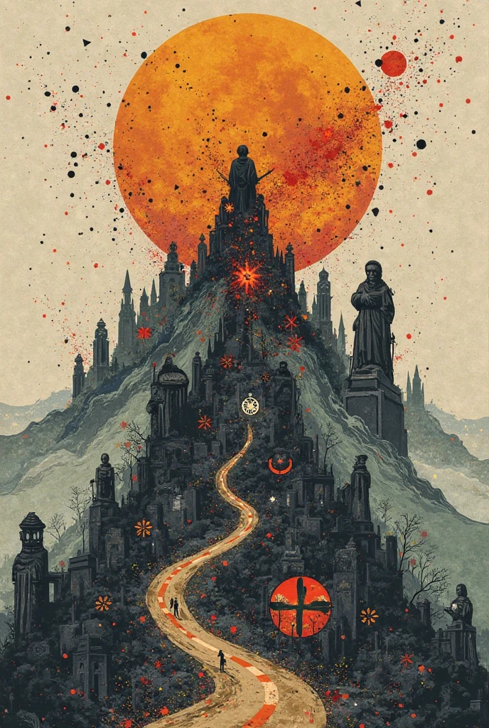 Mythical creatures, author:zislaw Beksiński, Giant eyeballs,tons of co