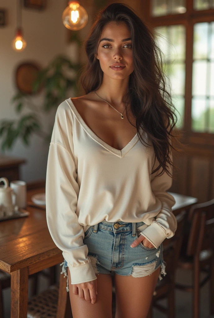 huge eyelashes, vestido blanco,piernas usando jeans,Una hermosa mujer pelirroja europea en iankara, lleno de humo y fuego lejano. Sus ojos color avellana son grandes y pesados.. Expression of amazement and excitement.. "A photorealistic portrait of a 35-year-old girl with long, cabello rojo suelto y llamativos ojos color avellana. Ella debe tener un natural, accessible expression and be illuminated by soft, Luz solar de la hora dorada. The background should be a scenic outdoor setting, tal vez una playa iluminada por el sol. Capture this image with high resolution photography using a 50mm lens for a flattering perspective.."Hyper realistic, Ultra detailed photography of a French woman doing DIY., the woman is facing the camera depth of field, PATIO, Hall of Fame, Cara hermosa detallada, Apocalyptic atmosphere, Postura corporal natural, Professional photographer, captured with a professional DSLR camera,huge eyelashes, vestido verde,culo usando jeans,Una hermosa mujer pelirroja europea en Estambul, lleno de humo y fuego lejano. Sus ojos color avellana son grandes y pesados.. Ella lleva una chaqueta de invierno., parcialmente quemado. Expression of amazement and excitement.. "A photorealistic portrait of a 35-year-old girl with long, cabello rojo suelto y llamativos ojos color avellana. chica de 210,000 years ago: presencia humana moderna en el sudeste de Europa l, en el estilo del retrato fotorrealista, imagen uhd, Villa remota, escenas rusticas, texturas naturales, Ropa modesta, detalles realistas, trajes de la edad de piedra, Piel Natural, (Kinematics 1.2, film grain:1.1), piernas carnosas, sexys culo grande y senos grandes, no muestra las manos en las fotos, At his side is his 45-year-old friend, he is an elegant and strong man.