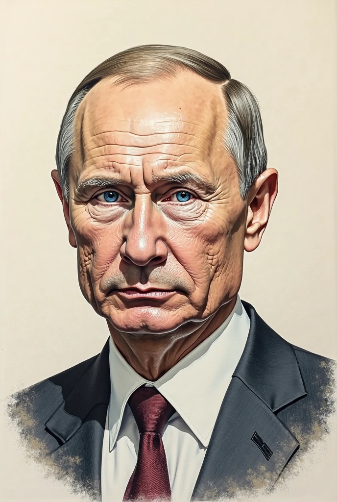 sketch of Vladimir Putin in an assassin costume, fighting posture, stern face
 <lora:last:1>