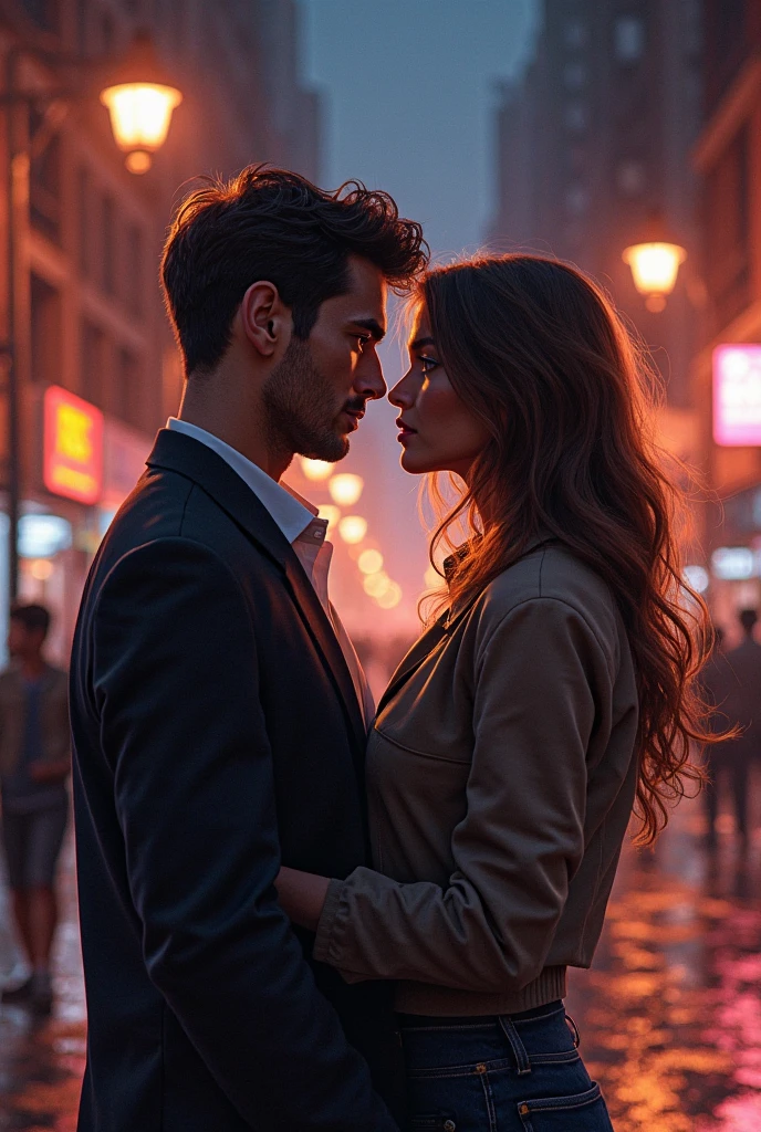Moscow city in chaos(((fire); couples kissing in the streets