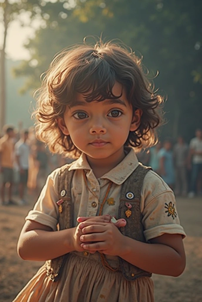 Perfect colour grading, young,girl ultra hd, realistic, indian face, Indian, wearing yellow dress,small child