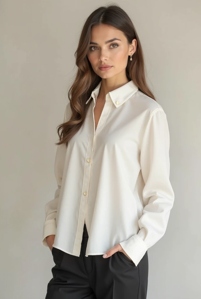 Girl White Skin with Shirt