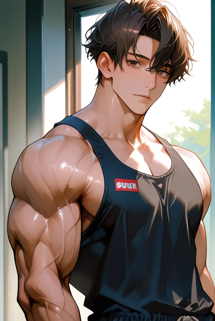 man 30 year old, athletic body