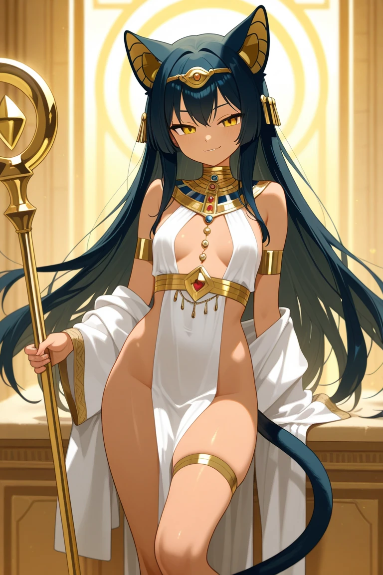 score_9,score_8_up,score_7_up, source_furry,(((whole body))),狼furry,(teenagerfurry), Anubis,Sitting on the grand throne。,His beautiful obsidian skin gleams in the sun。His legs were casually crossed, revealing a huge sole。He looked down at you in amusement.