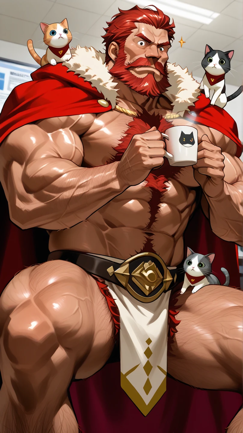 high resolution high quality wonderful Big Giant Muscles that swell Uplifting Big muscles Thick arms Thick legs Tattoo on upper body loincloth Eye power Sharp Eyes reality