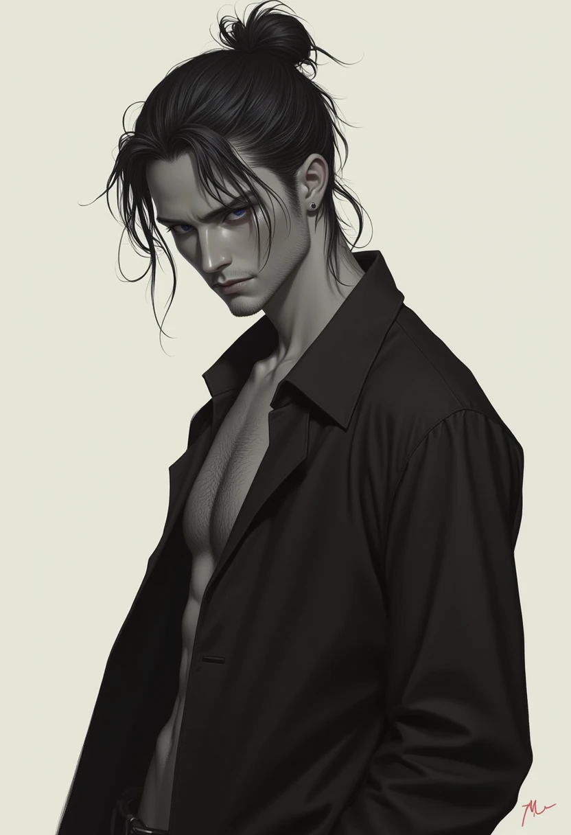man, angel of death, black clothes, low lighting, mysterious --auto --s2