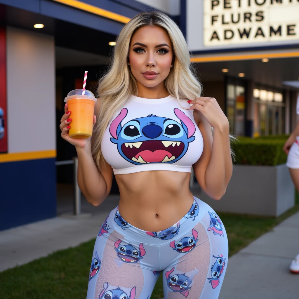 ONE GIRL. best quality, ultra-detailed, hyper realistic, 8k, full body shot, 23 years old, Nigerian beautiful girl, round shaped face, dark black skin, highly detailed skin with blemishes, ebony, dark natural afro hair, fit athletic figure, full body, big natural E cup breasts, big butt, wide hips, wearing a sexy shirt, loose long skirt, cleavage, smiling, in the park, pika/(t-shirt/) pikachu costume pikachu