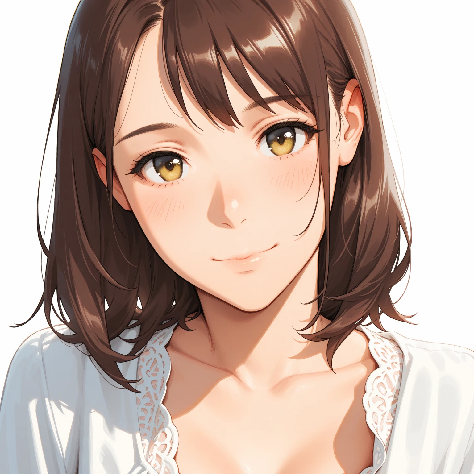 masterpiece, High resolution, highest quality, Fine grain, Detailed face,Beautiful and detailed eyes,Beautiful Face,Perfect body,One girl,24 years old,Young girl,Boyish short hair,brown Hair,bangs,brown eyes,decorated detailed yukata,sitting on the low table,in the eating,having a cup of sake,luxury rynkan,drunk:1.4,blush,feeling good,libido expression,Cowboy Shot,Captivating smile
