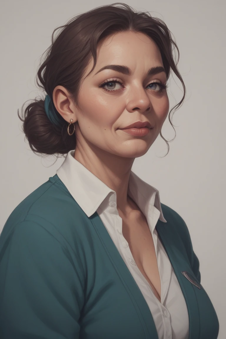 25-year-old woman in a thin-strap patterned dress partially covered by a black leather jacket, cabelo loiro, cabelo comprido e liso,  posando para uma foto, pintura digital hiper-realista, pintura digital hiper realista, arte digital hiper-realista, pintura digital realista, Retrato VFX altamente detalhado, pintura digital ultra realista, arte conceitual hiper-realista, arte digital altamente realista, mulher hiper-realista, pintura digital foto-realista, realistic studio portrait, hyperrealistic illustration, retrato vfx altamente detalhado e de fundo azul.