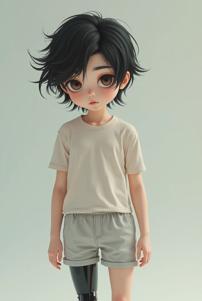 <lora:AgainChibiLora_v1:1>,1man, solo, (short hair:1.2), black eyes, looking at viewer, pants, full body,
