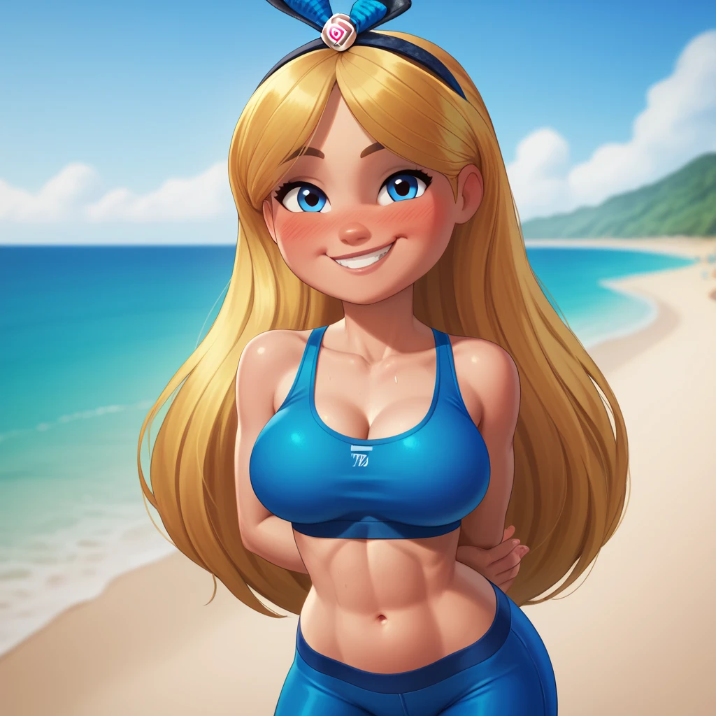 1 chica, chica joven, linda sonrisa, alta calidad,pecho enorme, curvas, small bikini, musculos
