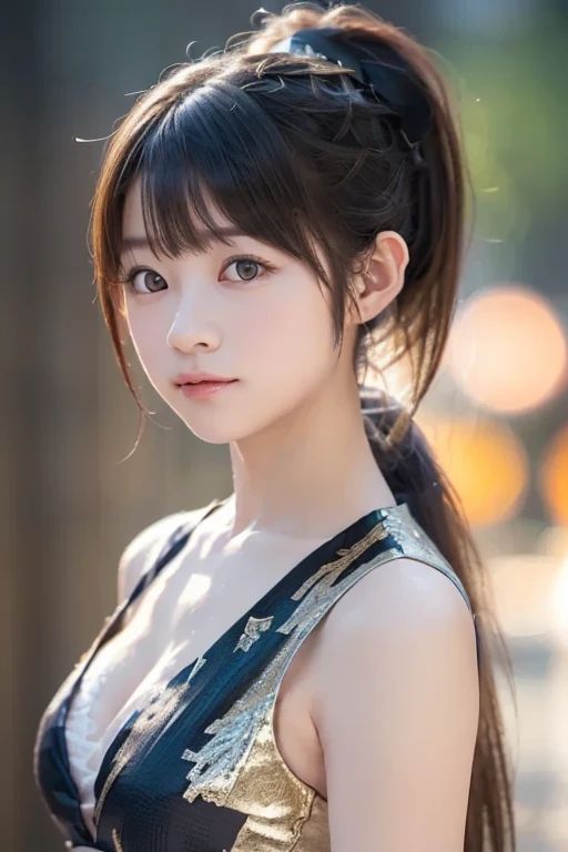 Focus on people。Create and express the best shining composition of the person in a realistic way。((masterpiece))、(((top-quality)))、((ultra-detailliert))、(A hyper-realistic)、(highly detailed CGillustration)、(extremely delicate and beautiful)、Girl a masterpiece、top-quality、Realistic skin feeling、Realistic fabric、We will introduce a realist illustration focusing on the center front of girls with realistic and ultra-detailed eyes.。This is the absolute rule, and the following sentence expresses the image quality。 The greatest painter in human history meets an unparalleled beauty、It is the greatest masterpiece in the history of the Inuiku Ichigo, which depicts the most beautiful figure of a lifetime.。 Create stunning anime artwork that is currently trending on seaStation、Introducing exquisite beauty and seductive aesthetics。