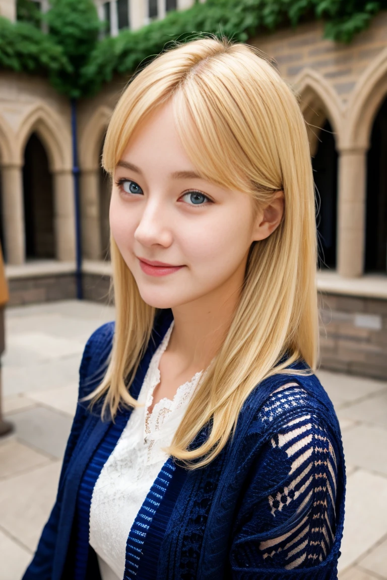 masuter piece, best qualtiy, (realisitic, Photorealsitic:1.37), ((独奏)), 8K image quality, Extremely delicate and beautiful, splendid, Official art with attention to detail, Ridiculous, Unbelievably ridiculous, huge filesize, ultra-detailliert, ighly detailed, (Cute little girl s), (detailed girl), extremely detailed eye and face, Beautiful detailed eyes, Light makeup, ((Perfect female figure)),  Slim waist, (Nordic beauty), blonde  hair, With bangs, ((fullllbody)), ((Put the head in the frame)), ((dressed casually, random)), An amusement park, ((Open your mouth, smiling with squinting eyes)),