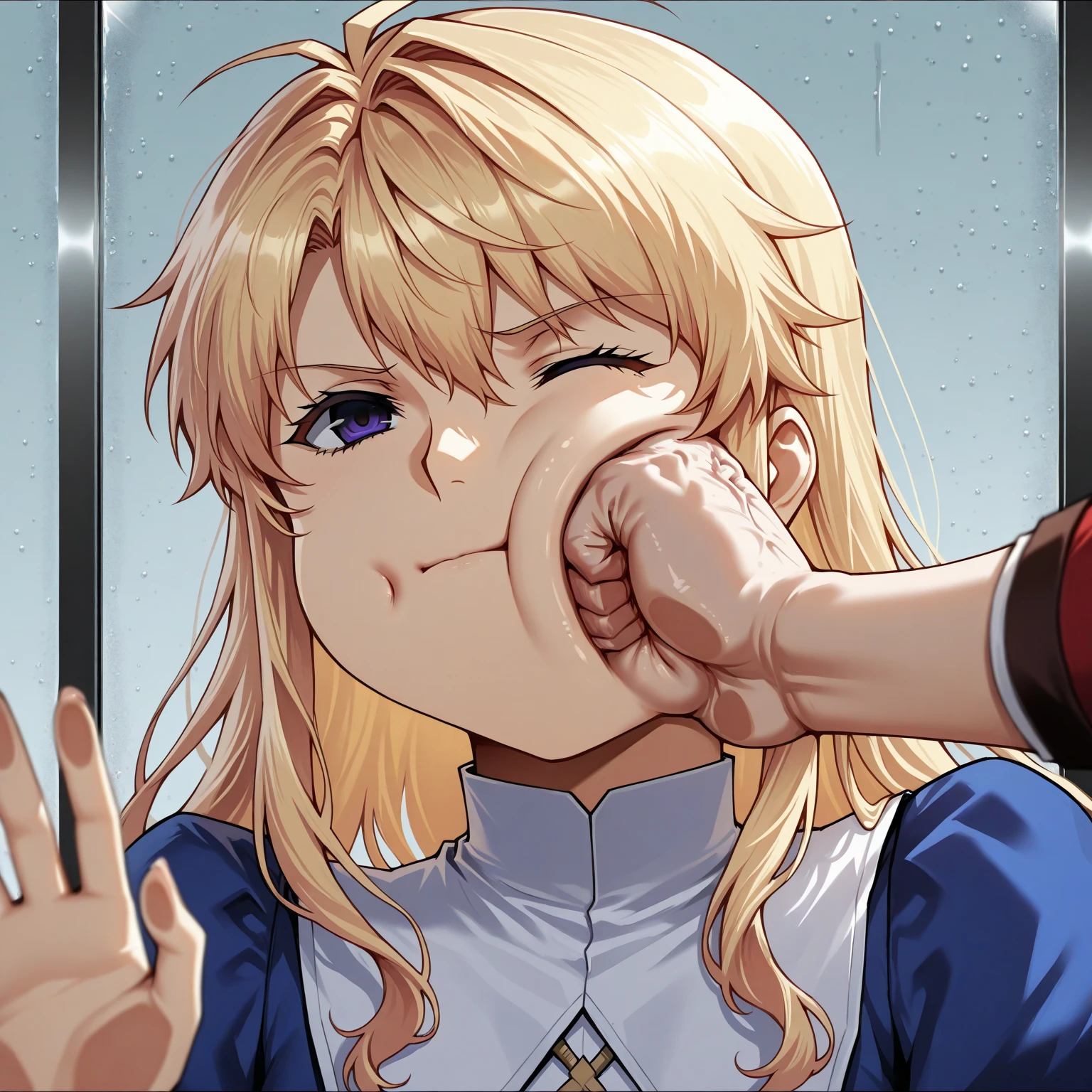 Ultra-detailed illustrations、Ultra-precise expression、masterpiece、Highest quality、ultra High resolution、High resolution、Hiromitsu Takeda Style、White background、Simple Background、Round hole、White Wall、Long penis、erection、Penis through hole、