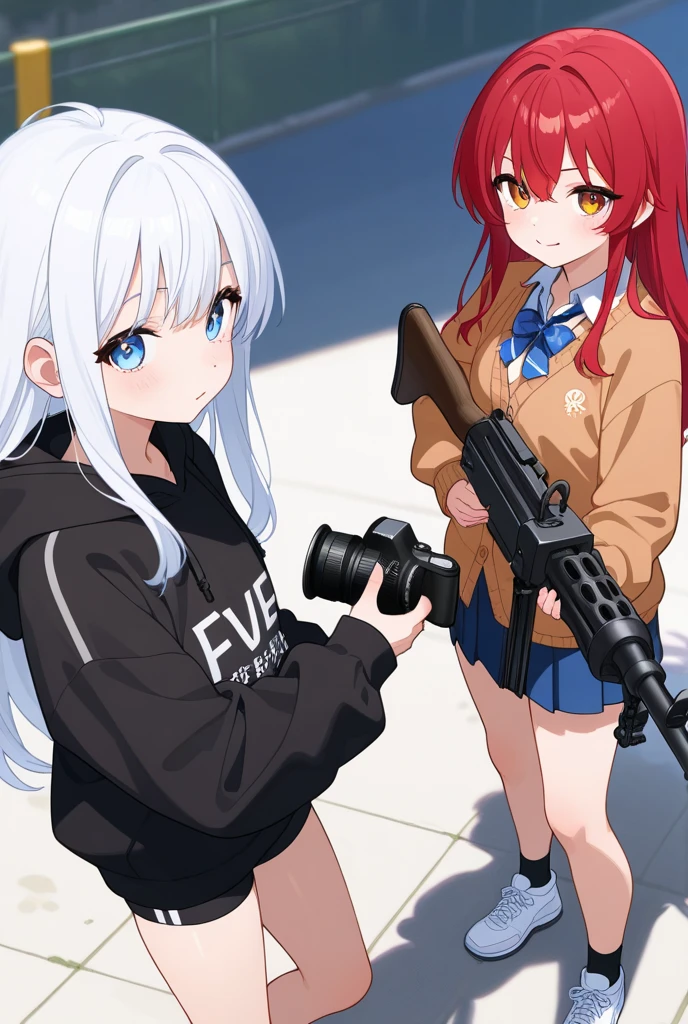 3 girl name mia Emily and Natalie, special force, special operation, aiming at the children front them, assault rifle, white clothes, snow mountain, full body,cover blood,naked,mia hold her cock, Emily do blowjob on cock, Natalie kill with blood out
