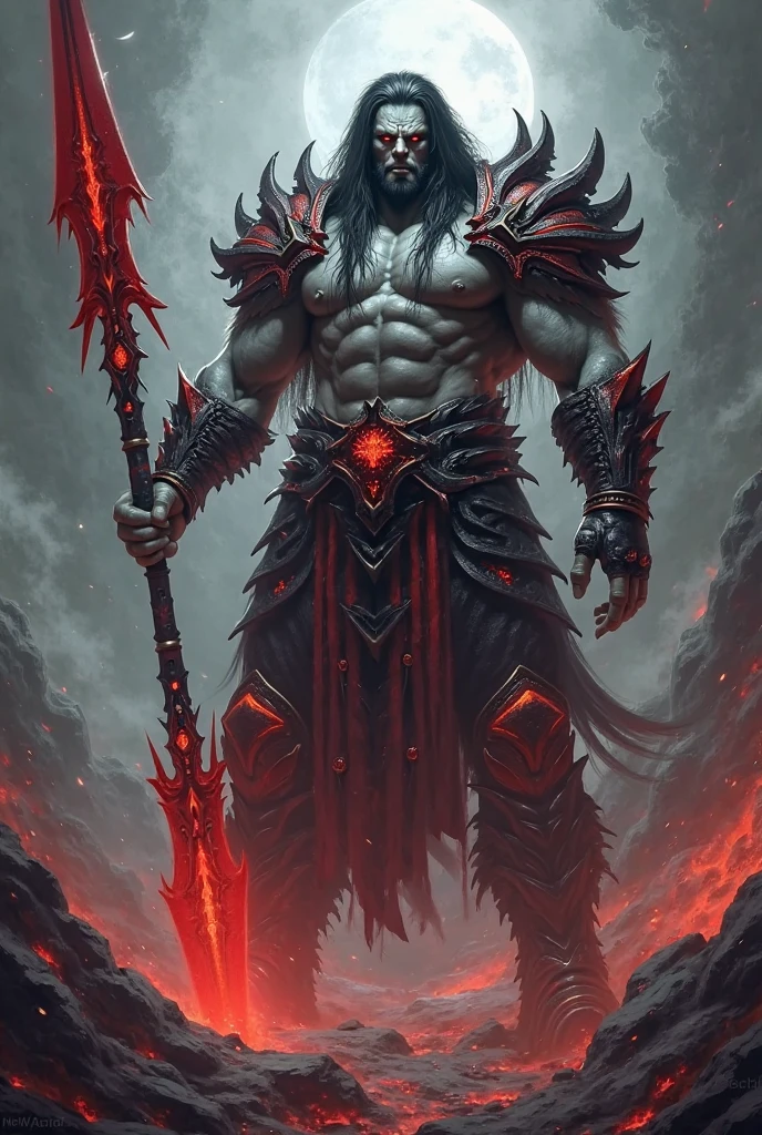 Male warrior being hp drained