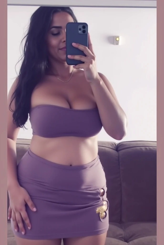 23 year old surreal Asian Indonesian girl, with freckles, large ass, large breasts, Instagram Snapchat Underwear Curves in Influencer Mode, culona, sefi, hyper realisitc, Husband and wife, Sexy look, provocation, bathroom, mirror, iPhone, Tanga Short 4k, White High Rise Skinny Denim Shorts, Solid Color High Strech Sexy Denim Shorts, gym room, tight fit clothes, 8k