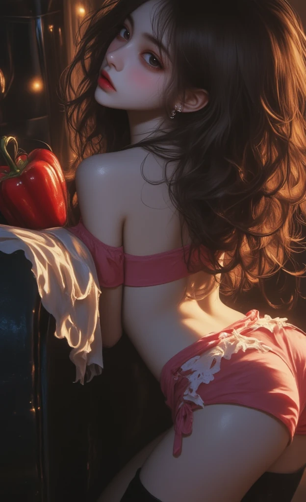 Woman fusion red apple,apple red skin,softness,hentai,ecchi,temptation,lust,SDM,BDS,sadism,tenderness,body fusion red apple,red apple liqueur,bikini,eroticism,imo feminine,red apple necklace,glow,pantyhose