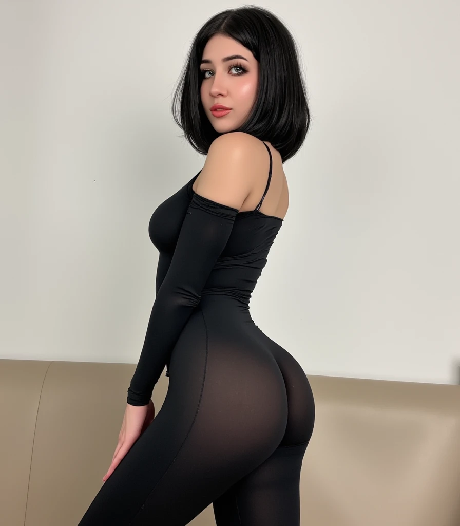 (((young North African girl, adolescente))), ((seule)), (((cheveux noirs curly hair))), ((cheveux beaux et brillants)), ((cheveux longueurs épaules)), (yeux couleur noisette), (((grands yeux))), ((arabe marocaine)), (((charmante et innocente))), (regard mignon), ((longs cils)), ((yeux en amandes)), (square jaw), ((regard intense et chaud)), ((mignonne)), (((porte des lunettes rectangulaire en or))), (((eyeliner noir))), (((dark red lipstick))), ((vernis blanc sur les mains et les pieds)), ((luscious lips)), ((courbes sexy)), ((jambes douces)), ((fesses rebondis et douces)), (((porte une montre en argent au poignet))), ((faux ongles blancs)), ((outlined abs)), (abdominaux visibles), ((vernis blanc)), ((grande et belle)), ((taille fine)), ((taille mannequin)), (petits seins), (((corps parfait))), ((belles jambes lissent)), (belles mains), (beaux pieds), (grands pieds), (grandes mains), (sensuelle), (((wears a very tight black turtleneck))), ((porte une culotte transparente)), (dans un champ), ((mill in the background)), (pose sexy et mignonne), (Best quality), 8k ultra HD, high resolution