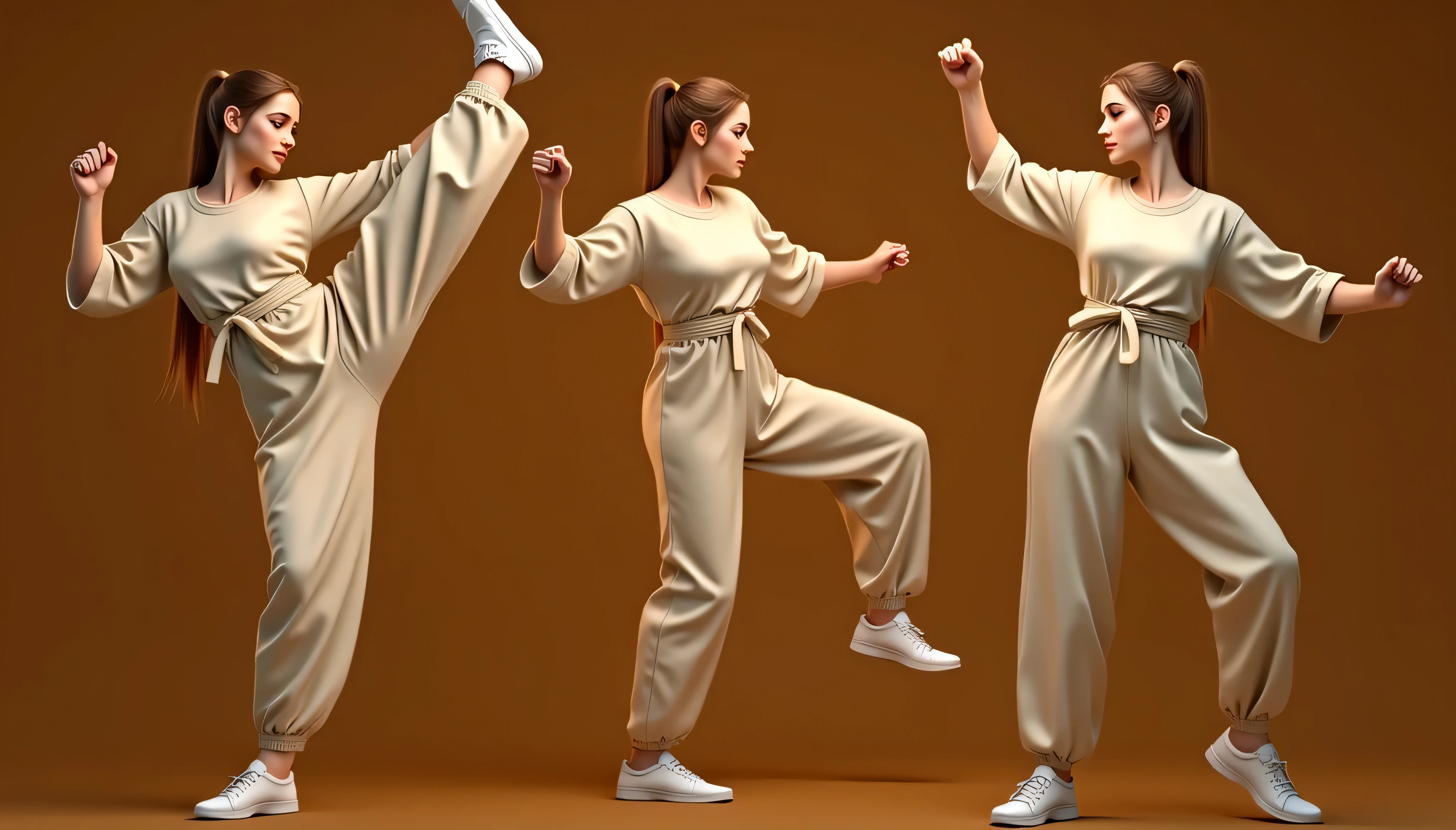 masterpiece、The highest masterpiece、Highest quality、Detailed Description、beautiful、art、woman、break dance、Woman performing、Serious face、Knitted hat、Oversized clothing、Pants Style、Dance Battle、stage、4K Graphics.