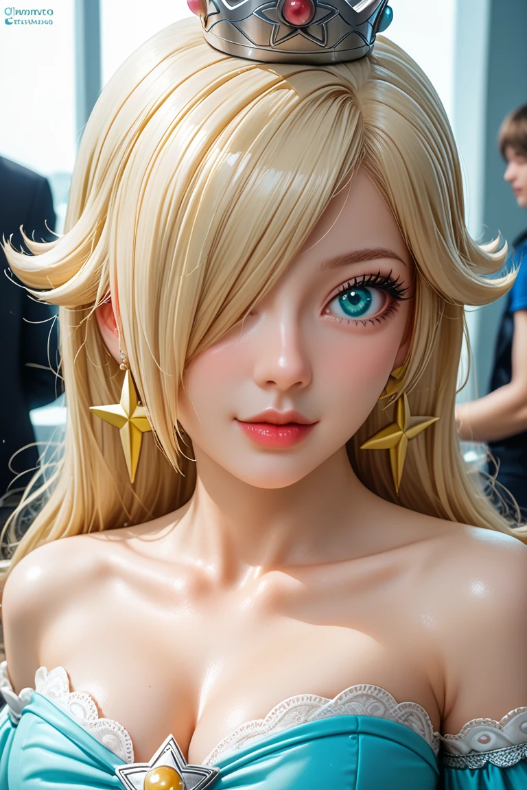 ((masterpiece, highest quality, High resolution, 超High resolution, Perfect Pixel, Written boundary depth, 4K, High resolution))), One Woman, single, alone, Beautiful Anime Women, Beautiful art style, Anime characters, ((Long Hair, bangs, golden hair:1.8, Curly Hair:1.8)), ((Bright golden eyes:1.4, Round eyes, Beautiful long golden false eyelashes, Realistic eyes)), ((Detailed face, Blushing:1.2)), ((Smooth texture:0.75, Realistic texture:0.65, Realistic:1.1, Anime CG Style)), ((Lips become thicker、Please open your mouth a little、A big smile))、((Flat Chest:1.5)), ((Perfect Fingers、Perfect hands、Perfect Arms、Five Fingers))、Dynamic Angle, Perfect body, ((whole body)), ((All Nude)), smile, (space:1.5)、(Transparent spaceship:1.5)、spaceに漂う、Midnight、Starry Sky、shooting star、whole body、Nipples are visible、vagina、Thick body、Sit flat on the ground、(vaginaを見せる:1.5)、Spread your legs、princess gold tiara、bracelet、big blue necklace、armlet、anklet、(Sweat gushing:0.1)
