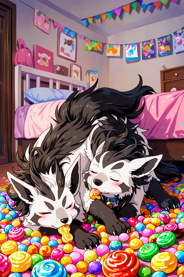 (((Cute young Mightyena, feral, feral, female, girly, feminine, very long eyelashes, puppy, chibi)))， Logo design， movie light effect， 3D vector art， Cute and quirky， Fantasyart， Bokeh， handpainted， digitial painting， gentle illumination， Isometric style， 4k resolution， photoreal render， High level of detail clean， Vector image， Photorealistic masterpiece， professional photoshooting, (( in bedroom, dark room, low light, monitor glow)), isometry，vibrant vector, (hyper canine penis:1.5), (fluffy hyper balls:1.5) (((fat balls, huge canine penis, huge balls))), (very long canine penis:1.5) erection, huge knot,  detailed anisotropic fur, ((subsurface scattering)), in park, ((huge cumshot, glossy translucent cum, orgasm, excessive cum)), very fluffy, wide body, [syuro] paws, exhibitionism, [audience silhouette], exhibitionism, animal genitalia, quadruped, ((duo, pair, male on male, comparing penis))