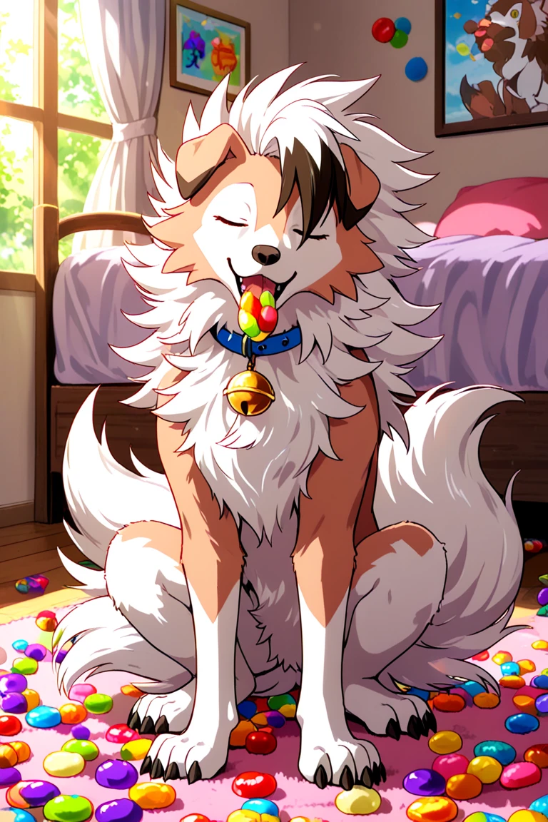 Animal genitalia, knot, anus, canid, canine canis, mammal, feral, seductive, smile, solo, cum, Toony, chibi 