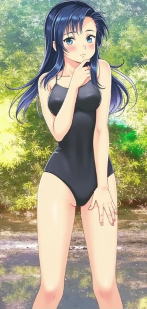 bishojo, blush,seductive smile