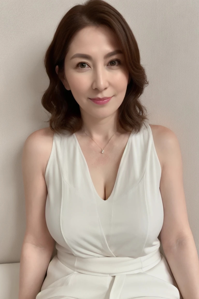 RAW Photos, She resembles the actress Ayaka Makimura, Ayaka Makimura, Movie Scenes, Drama, 最high quality, Aunt in a bold dress, 50Old woman, Very detailed, Gorgeous Aunt, Aunt, Aunt with big, shameless, Sexy woman, Very gorgeous, Aunt, Aunt's insatiable desire, attractive physique, A captivating sight, Perfect physique, Captivating body, Perfect thick body, Thick body, mature, Sexy dominant pose,Couple pose, Sensual, Sensual bodies, Full Body Shot, captivating and mesmerizing, Close-up body shot, Full body close-up shot,(Very detailed肌: 1.2), 8K Ultra HD, Digital SLR, Soft Lighting, high quality, Film Grain, Fujifilm XT3