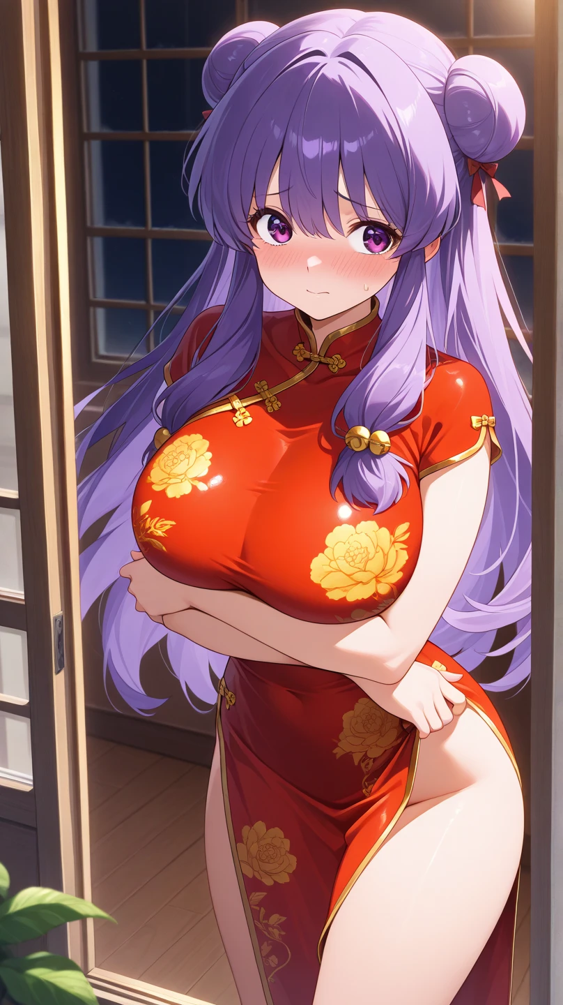Complete and perfect hand, Chinese dress, 1 girl,20 years old, Young women,Fair Finger,Fair long legs,Fair Body,Fair Nose,Fair character design, Perfect eyes, perfect Face,Expressive eyes, Looking at the audience,(lead_Body),(Focus on her Face), Official Art,Extremely detailed CG unity 8k wallpaper, Perfect Lighting,rich and colorful, bright_front_Face_Light,發Light的皮膚, (masterpiece:1.0),(the best_quality:1.0), Ultra-high resolution,4K,Very detailed, photography, 8K, Human Development Report, high resolution, absurd:1.2, Kodak Portrait 400, Film Grain, Blurred background, Bokeh:1.2, 鏡頭Light暈, (Energetic_color:1.2) (Fair,Target_Chest:1.3), (Fair_Face:1.5),(narrow_waist),Smile, Happy
