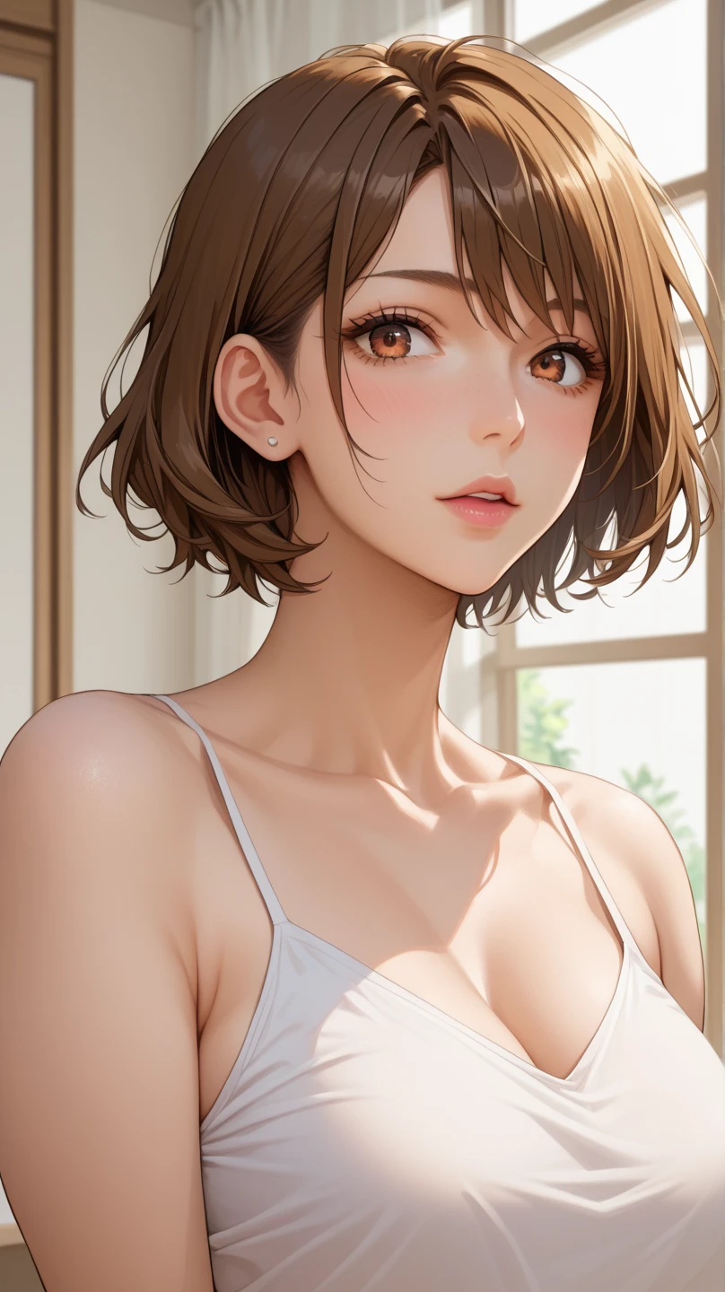 (((masterpiece))) Chie Satonaka, wearing oversized sweater, outdoor, serious, innocent