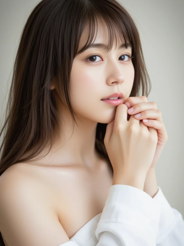 ((Highest quality, 8k, masterpiece:1.3, 1 girl, beautiful girl)), nsfw:0.8,High resolution, cute, dynamism、 Detailed face, Detailed skin, Detailed eyes, Detailed lips, Realistic, RAW Photos, Natural light, Perfect Anatomy, Dynamic pose, 極端な露出狂のcute女の子, Large breasts :1.3, (Slender figure :1.0), very loud laugh:1.2, Brown hair,Long Hair、((She's wearing a stewardess uniform, lifting her miniskirt and sitting with her legs wide open.:1.6))、 (Multi-colored inner hair), (Airplane seat、full opened pussy:1.0)、((boobout:1.2)), (From below:1.1),(peeing)