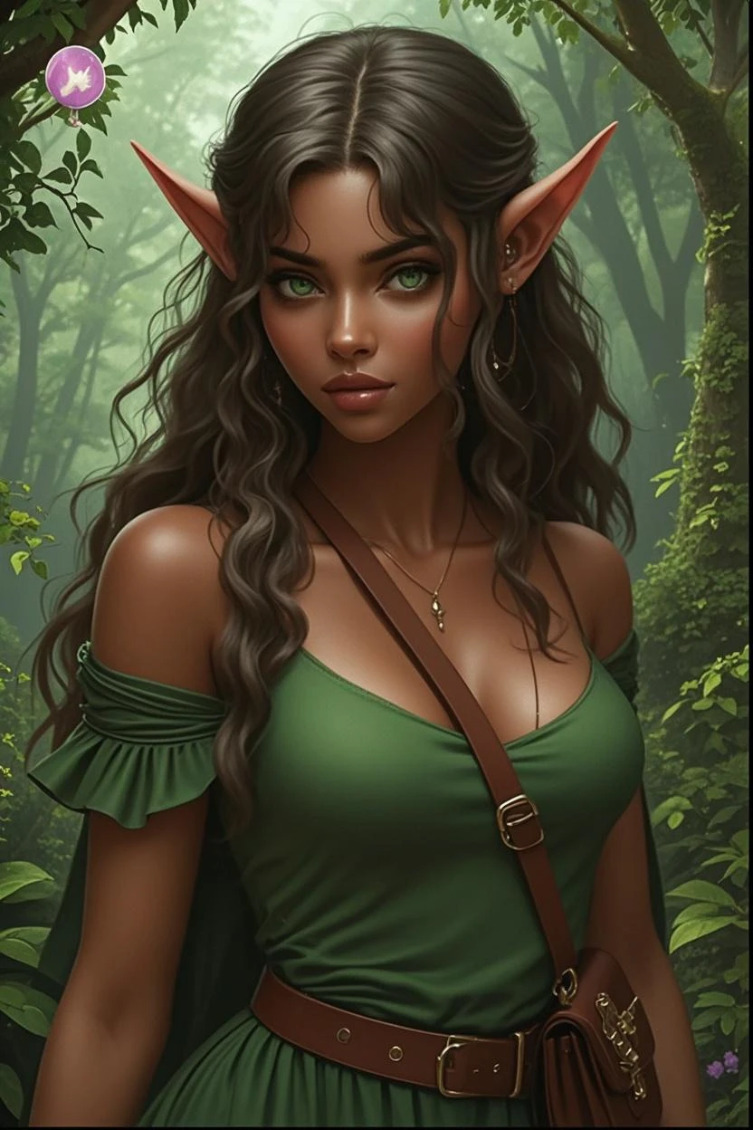 photo shoot of a fionaorc standing on a path, fairy coat, wet weather, green skin, <lora:LowRA_v2:0.6> <lora:FionaOrc_character:0.6>