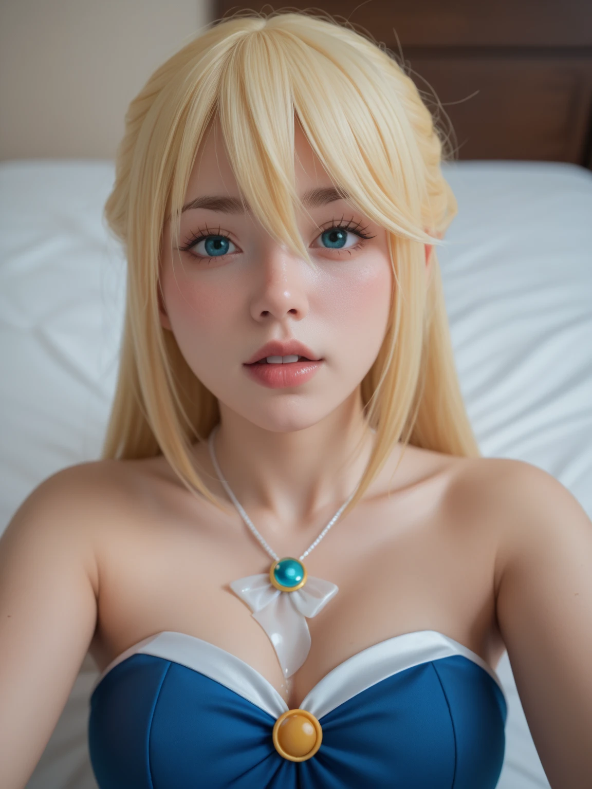 Cheveux blond, yeux bleu clair pétillant, Allongé sur un lit, Position Twerk, topless, MILF, vraiment gros boobasterpiece), anime girl avec de gros seins, séduisante fille d’anime, Ilya Kuvshinov. 4 km, [ Art numérique 4 km ]!!, Style Anime 3D réaliste, Jolie fille d’anime, Artgerme extrêmement détaillé, Oppai, Style anime 4 K, Rendu photo réaliste Anime girl, Anime hyper réaliste, style anime. 8k