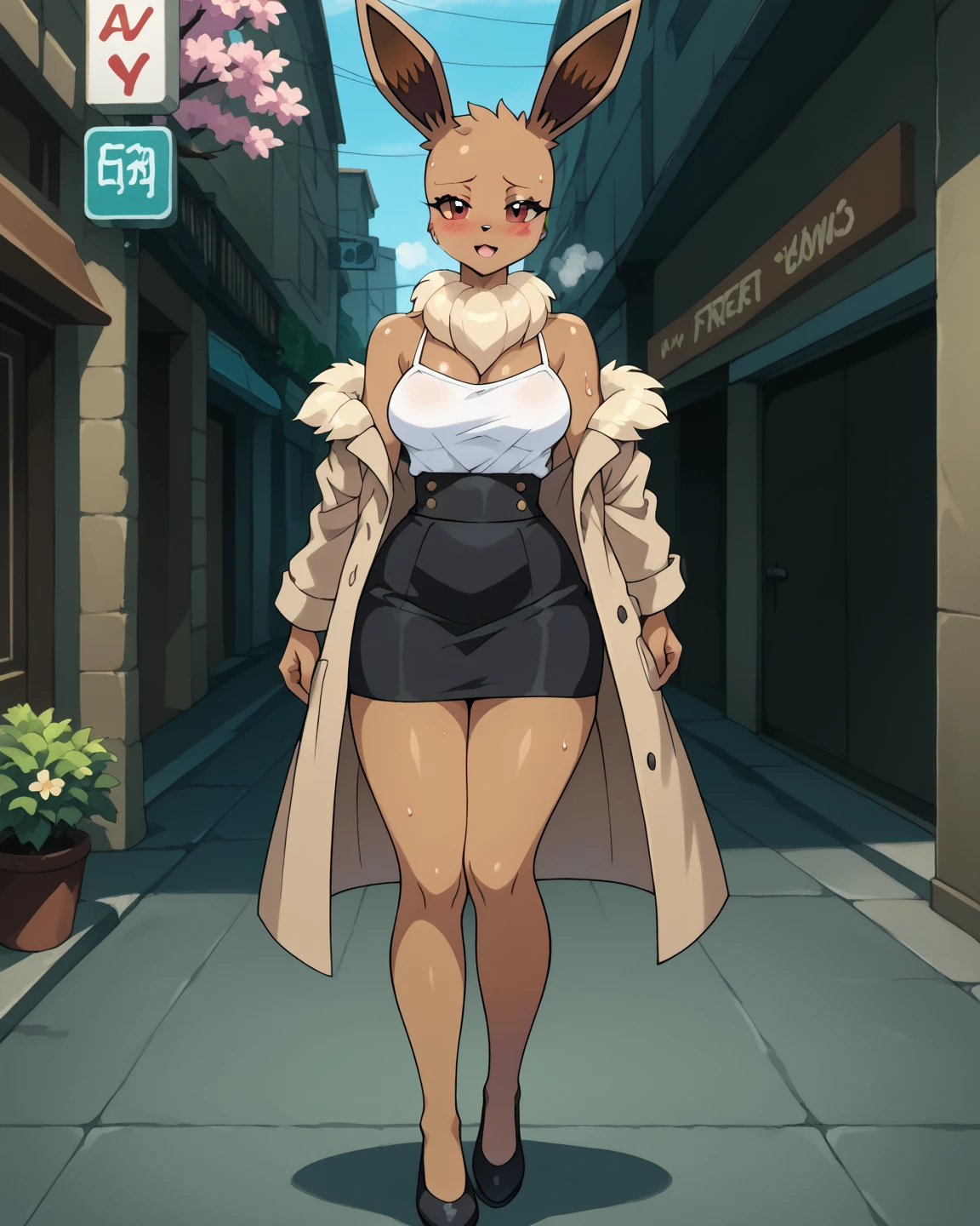masterpiece, best quality,1girl, solo, facing viewer, modeling, flashing, <lora:hana-ALK:0.8> hana, 1girl, short hair, blonde hair, mature female, animal, animal on shoulder, hamster, hamster on shoulder, yellow eyes, smile,perspective, cobblestone road, day, black dress, turtleneck dress, thigh gap, thighs, bare legs, sparkling eyes, greenartistspice <lora:GreenArtistSpice-15:1.0>