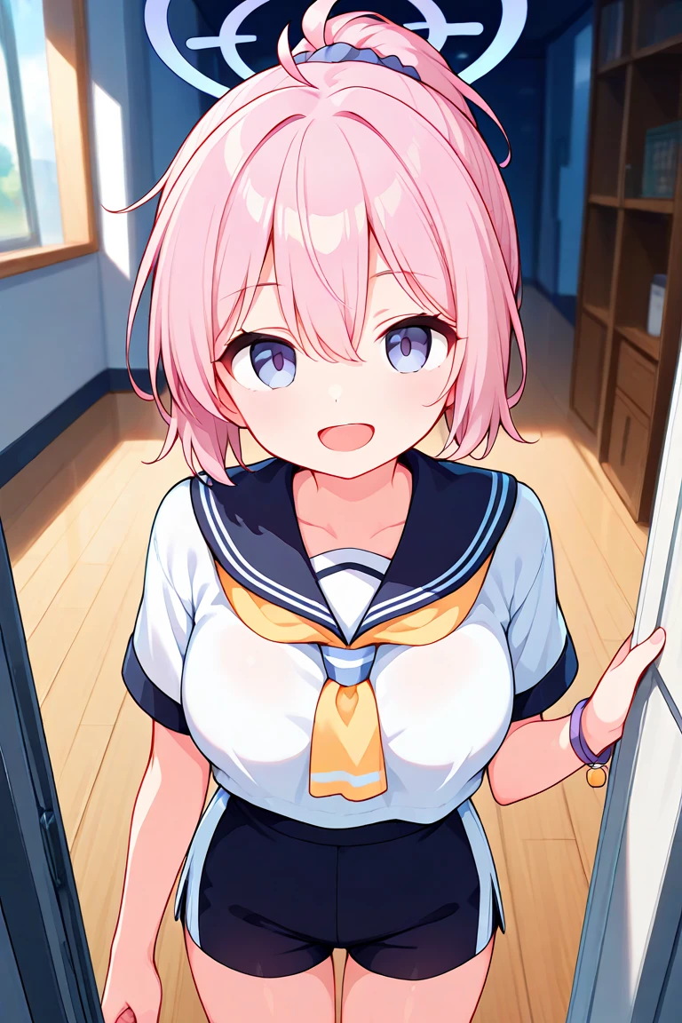 (nsfw:1.3),(1 girl),(Best Picture Quality, 8K, Masterpiece:1.3), (high school student:1.5), ((pink lob hair:1.1)), (bob cut),(swept bangs), (cute eyes, pupil black, iris skyblue, youthful face), (mole under right eye), (standard weight), (small breasts), (glistening skin:1.3),(pale skin:1.2),(sweaty skin:1.2),(nose blush:1.2),BREAK ((serafuku, white sailor short sleeve simple shirt, darkblue skirt, darkblue sailor collar, pink ribbon)),BREAK ((shirt lift:1.2)), (pink bra), ((bra lift)), (nipples), (breasts out),(kneeling), BREAK (1 boy),(side view),((fellatio)),((small penis:1.2)), BREAK (night),(classroom),