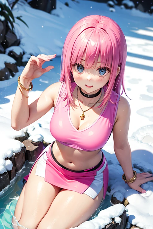 {(masutepiece) (8K High Resolution) (top-quality) (ultra-definition) (A hyper-realistic) (a beauty girl) (Raw photography) (Photorealsitic) (The most beautiful face) (perfect bodies) (Five Fingers) (9th class) (18year old) (large full breasts) (one girls) (Pink short hair) (Body and face without defects)} { (Perfect round face) (Perfect high nose) (Perfect big eyes) (Beautiful double eyelids) (Looking at the camera)(the perfect body)(Ecstatic look)(red blush)} (beach on beach) (((No Underwear))) (Hot midsummer day) (Facing the front) ((Random posture)) (((Clothes soaked in water))) (Beautiful wet skin) ((A smile)) (((Wearing a small white t-shirt))) (((Wearing a black super miniskirt))) (((best angle)))