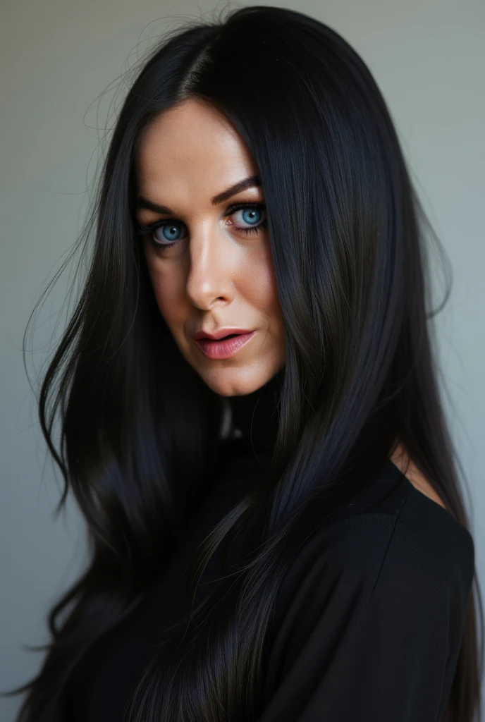 Amy Lee wearing a knotted shirt
