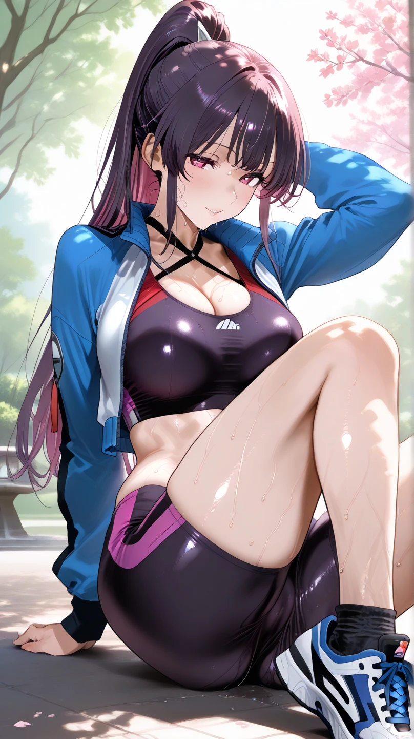 mastute piece,Best Quality,insanely detailed,8k cg,nsfw,
(shoot upper body:1.3),
(1girls:1.3),standing,looking at viewr,body in front,both arms behind back,(Mountaineering clothing、mountaineering-clothes:1.3),(bare breasts:1.2),(bare nipples:1.2),
BREAK,
blush,shy,(ecstasy face),(trembling:1.2),BREAK,(light purple hair:1.3),
BREAK,
perfect breasts,perfect teats,(open mouth:0.9),(large breasts:1.2),
(mountain)、