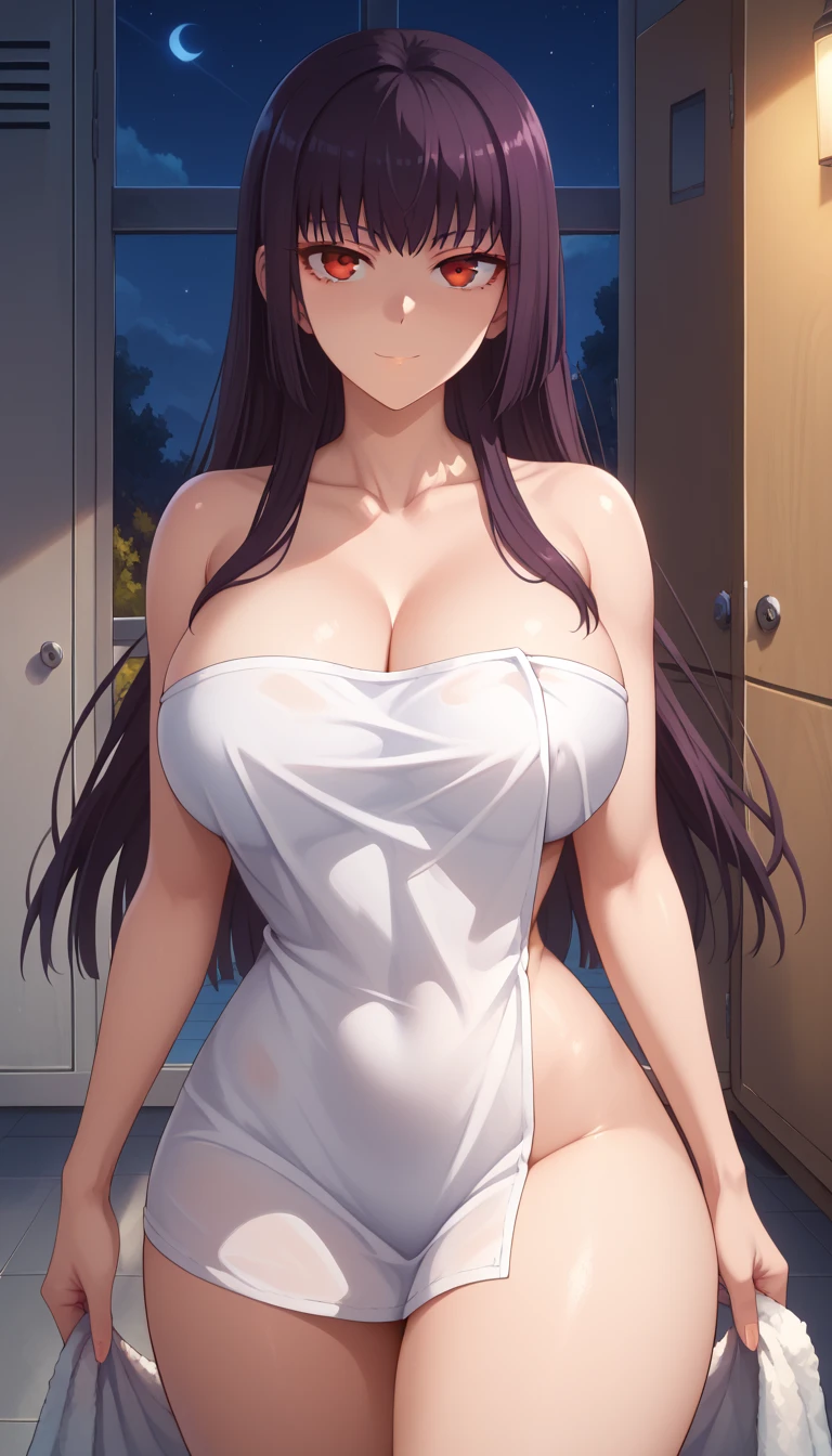 beautiful, breathtaking mature fox-woman, large, sagging breasts, light black hair with white streaks, earrings, (short shorts, superiority, naughty, thick thighs, with a sexy neckline: 1.1), (micro shorts: 1.1), ((masterpiece, best quality; 1.3)), ultra detailed, 8k unity wallpapers, CG, ray tracing, illustration, colorful, cinematic shadow, extremely detailed and beautiful background, vhd, VRay Shading, RT)), (slutty face: 1.2), mischievous smile, (large saggy breasts), wide hips, big ass, flirting with the viewer, facing the viewer, facial blush, standing in front, cute sexy pose, cowboy shot, on home porch, night, bright, bright light, ultra detailed, scenic, atmospheric, bimbo, big lips, detailed face and eyes, tilt headshot, intimacy, medium shot, thigh height, from below, gyaru, hair clip, ((wearring white sheer pantyhose))