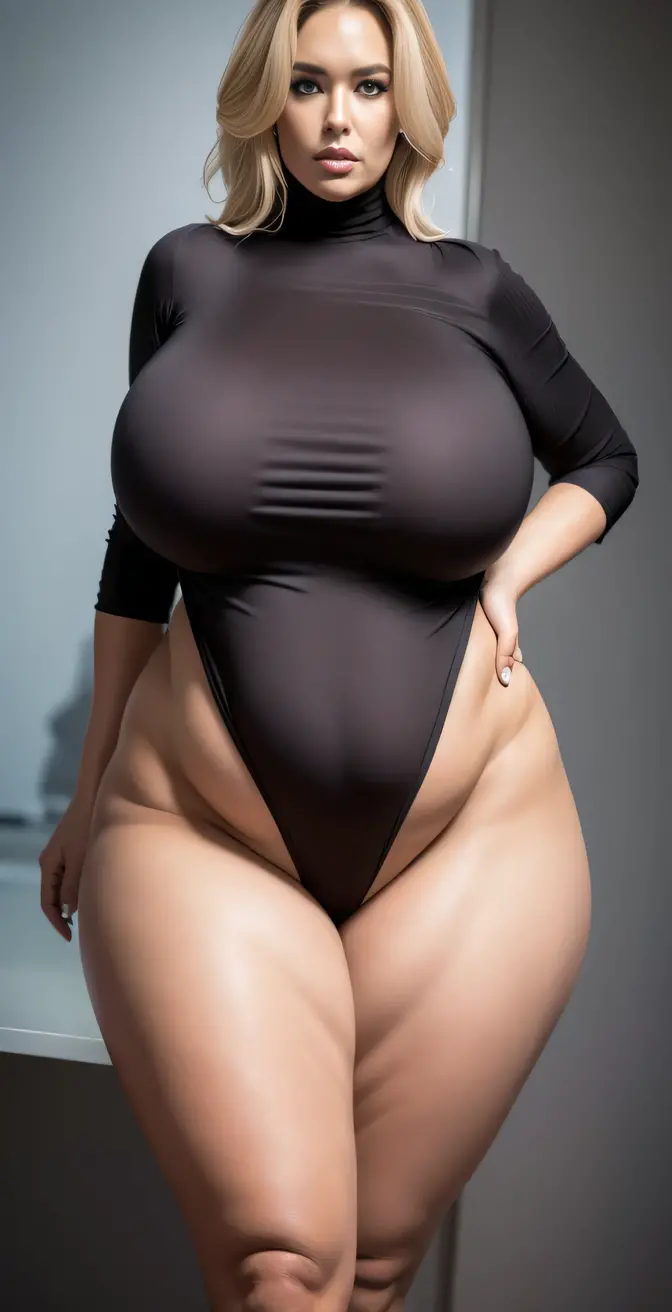 Female in her 50s(wrinkles:1.9), foreigner, Making a woman in a bewitching pose, (compensate:1.7), pregnant woman, perfect body, sensual figure, curvy model, very plump body, sensual body, plus size woman, attractive plus size model, ((brain out:1.8, soft:1.3)), (on the stomach:1.3), (buttocks:1.5), (thighs:1.8), gray hair, curved hourglass illustration, swimsuit model, It has a curvy body shape, (turtleneck leotard swimsuit))), Simple sea background,