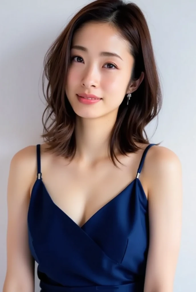 ((Highest quality、8K、masterpiece:1.3))、Realistic, Sharp focus, High resolution, High resolution, Portraiture, alone, Japanese, Middle-aged women, Beautiful woman, 26 years old、Big Breasts、Colorful mosaic pattern casual dress、Photograph the whole body、ancient ruins、smile